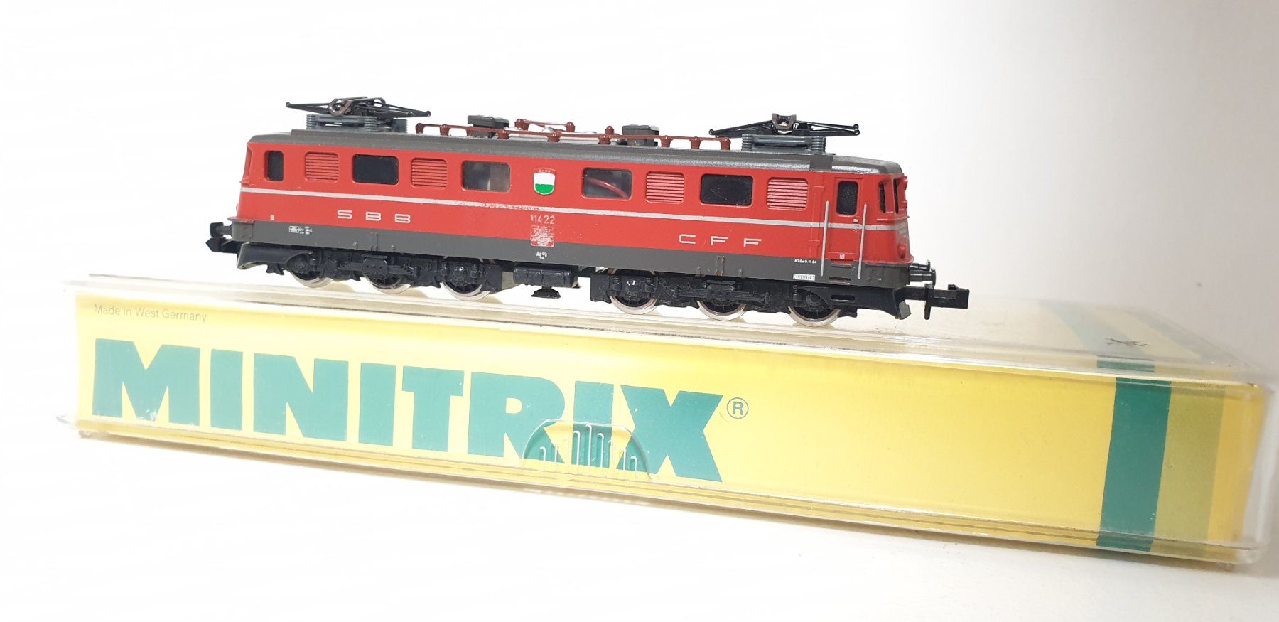 Trix Modellini di ferrovie: Minitrix Spur N SBB Ae6/6 12968 – Usato da Geroldswil venduto da TopTrain54