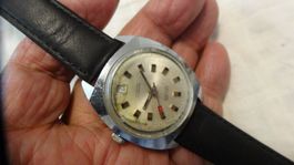 VILLARD HERREN ANTIK UHR.AUTOMATIC.DATE,NICHT LÄÜFT--33X35MM