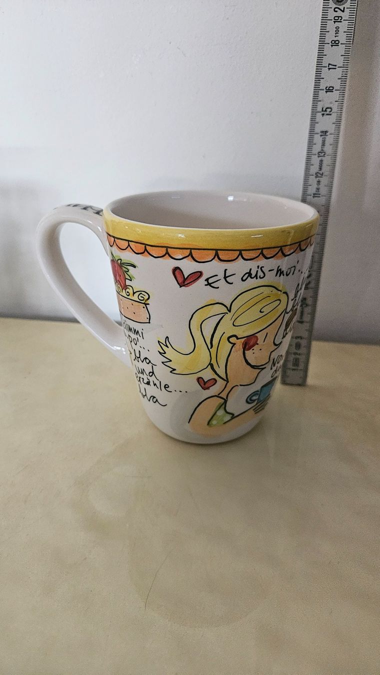 Tazze: Tazza da tè trilingue (FR/DE/IT) marca Blond – Usato da Melano venduto da H-Sara 2