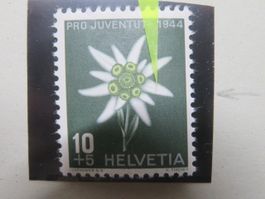 Abart Pro Juventute J 110* Punkt im rechten Blütenblatt