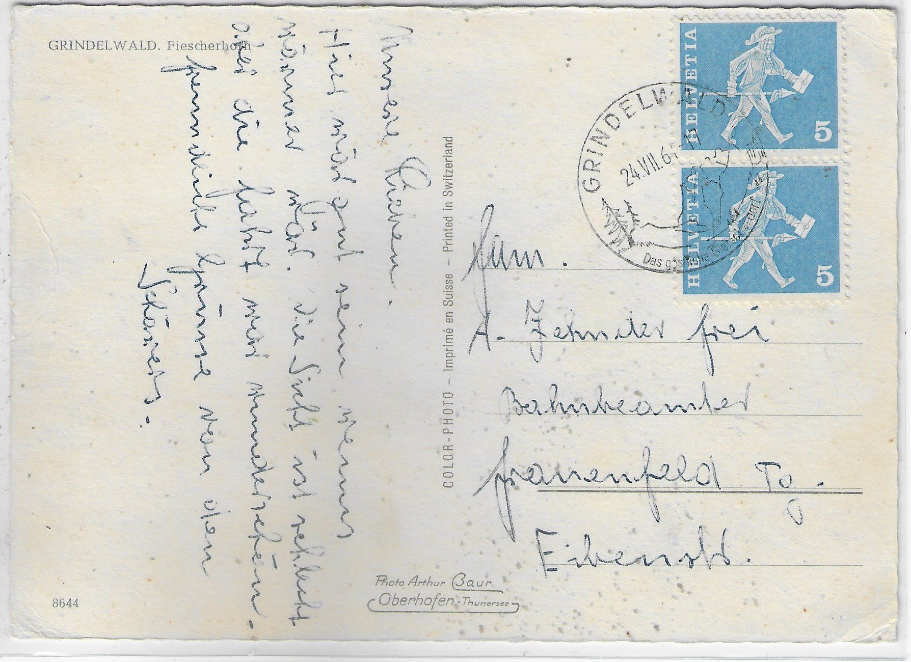 Cartoline postali: Grindelwald - Bahnhof – Usato da Ettingen venduto da Kartenplanet 1