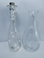 Zwei Vintage Flaschen glasi Hergiswil