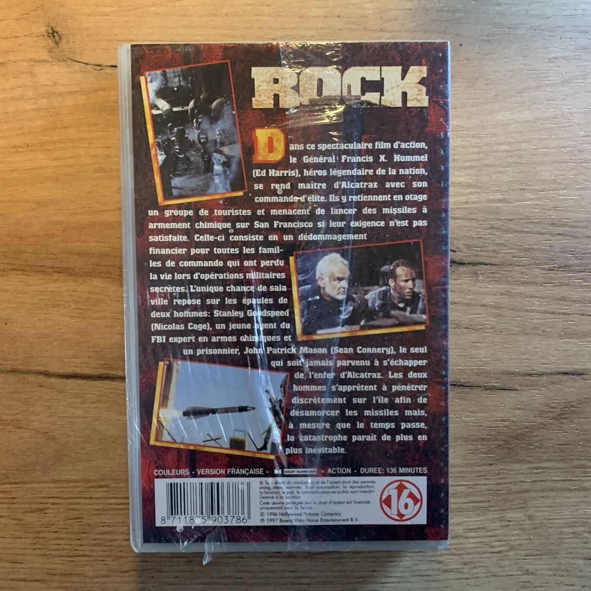 Toutes les VHS: VHS "The Rock" avec Sean Connery, Nicolas Cage. SEALED – Neuf avec emballage d'origine à Gals par Diskopatshop 2