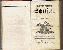 Salomon Gessners Schriften, 1775
