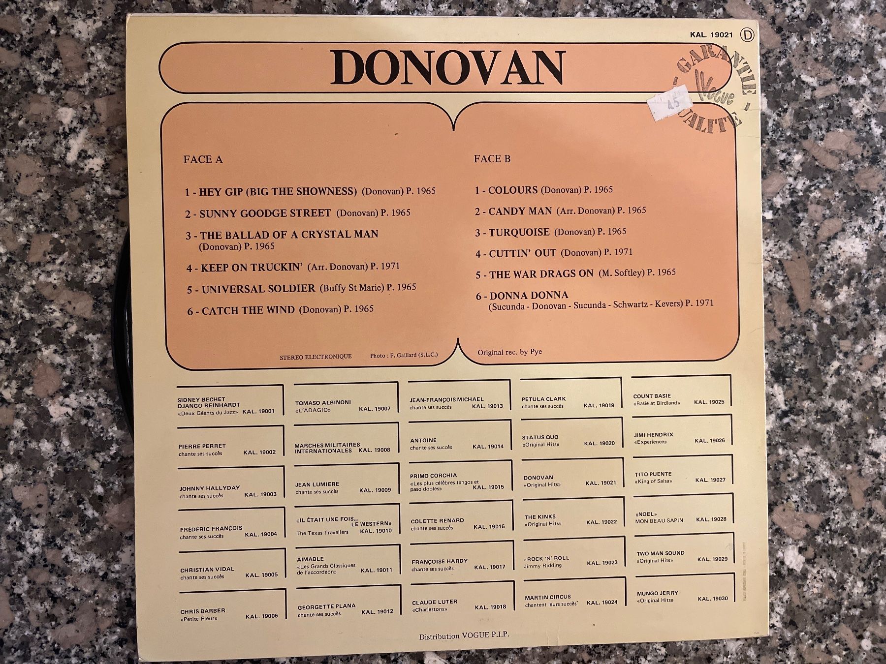 Dischi in vinile: S1279/Donovan - Original Hits – Usato da Frutigen venduto da Philippe_jsp 1