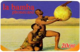 20 CHF la bamba - seltene Schweizer Prepaid Telefonkarte