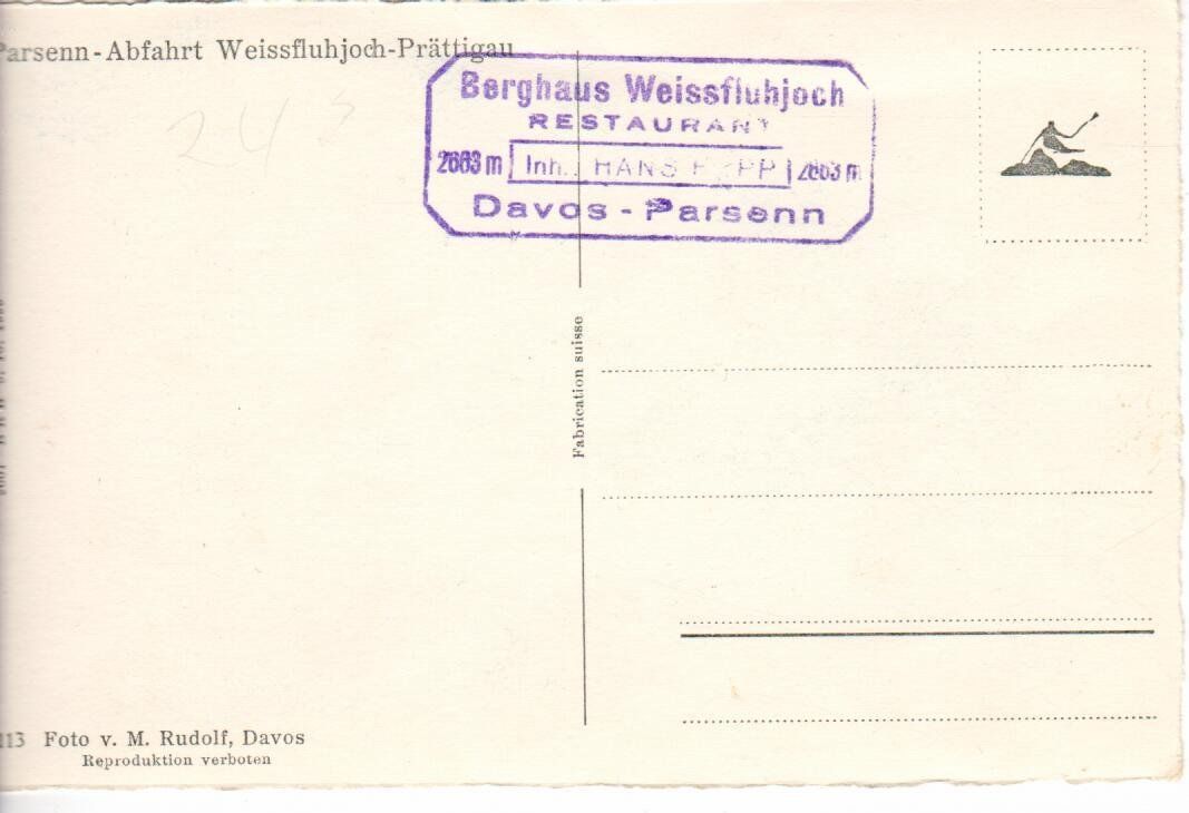 Cartes postales: Davos Parsennabfahrt – D'occasion à Wolhusen par Curver9 1