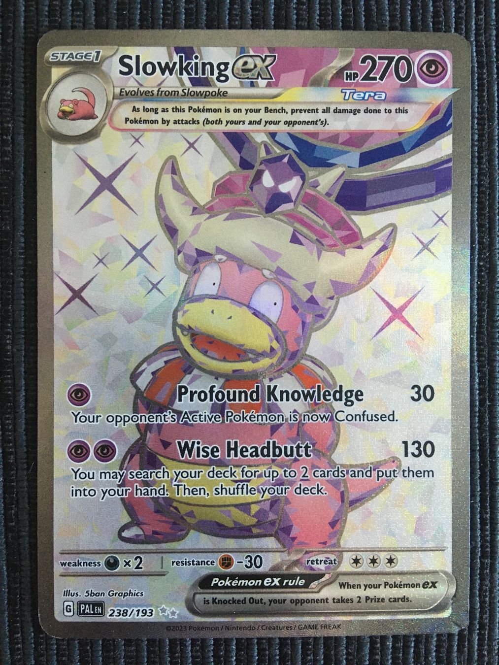 Pokémon Carte collezionabili: Pokemon Slowking EX Tera Paldea Evolved Englisch – Nuovo (secondo la descrizione) da Wabern venduto da Collectfun