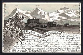 Litho Wengernalp, Kl. Scheidegg mit Eige