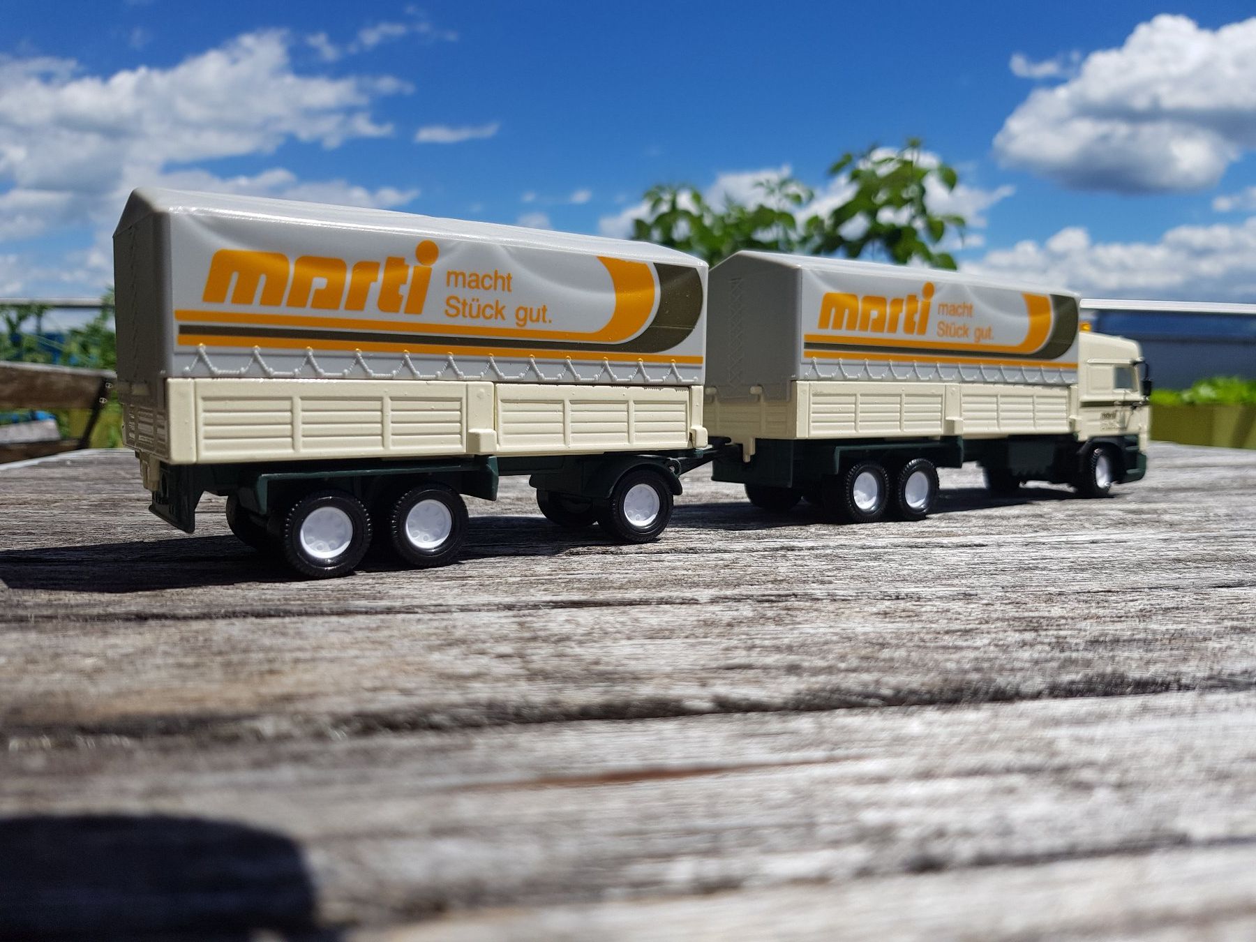 Kit di modellismo & Modellini statici: DAF Modelllastwagen Marti mit Anhänger – Usato da Jona venduto da dampfnuggi 1