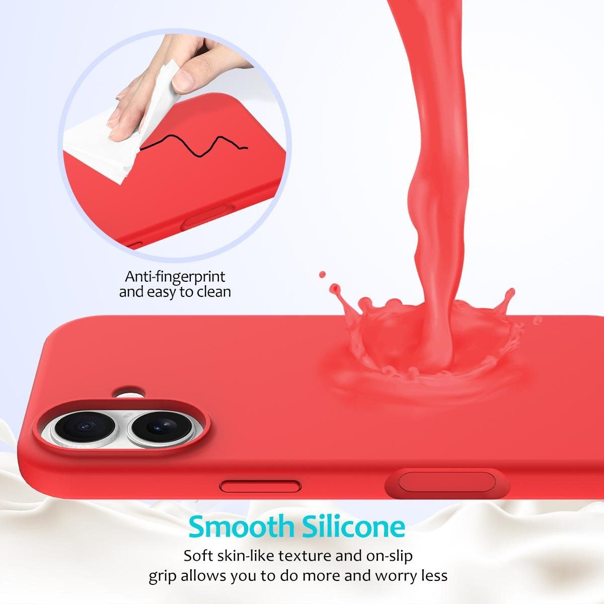 Cover & Protezioni schermo: iPhone 17 Hülle Etui Silikon Case Back Cover Coque Tasche – Nuovo e nell'imballaggio originale da Volketswil venduto da coverandmore 6