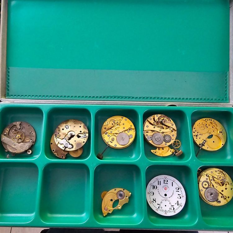 Mini Set De Dés D&D – Steampunk Dragon, Boîtier Montre De Poche, 7 Dés Polyédriques En Métal, Bronze, Avec Coffret