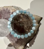 Larimar Armband，8.5mm