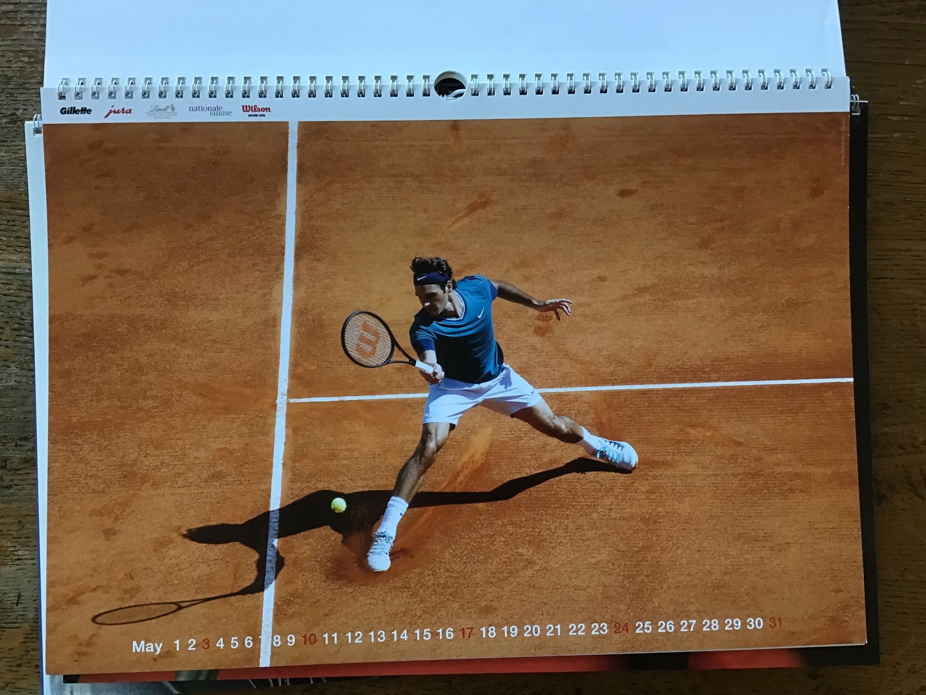 Calendari: Calendrier officiel Roger Federer 2015 – Usato da Fully venduto da Ruby97 2
