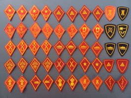 50 alte Kragenspiegel, Spez Abz, Artillerie, Festung