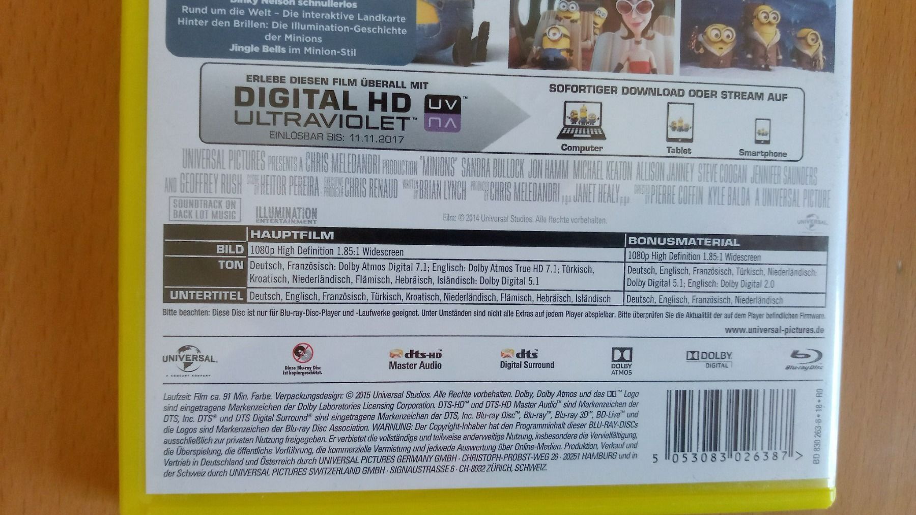 Tutti i DVDs: Blu-ray Minions     DE FR EN – Usato da Porrentruy venduto da tupatup 3