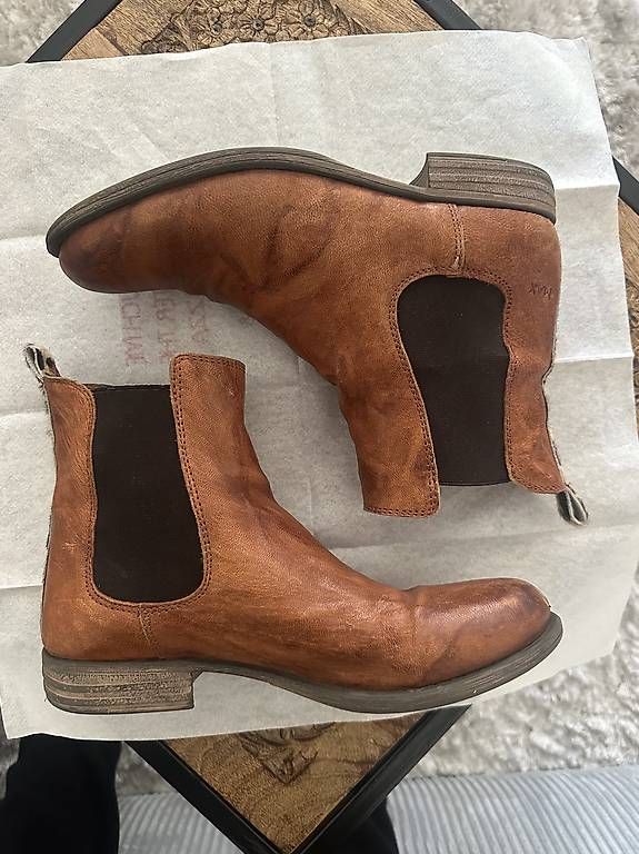Scarpe da donna: Braune Max Lederschuhe Stiefeletten Gr. 38 Leoprint – Usato da Zürich venduto da Vee_90 3