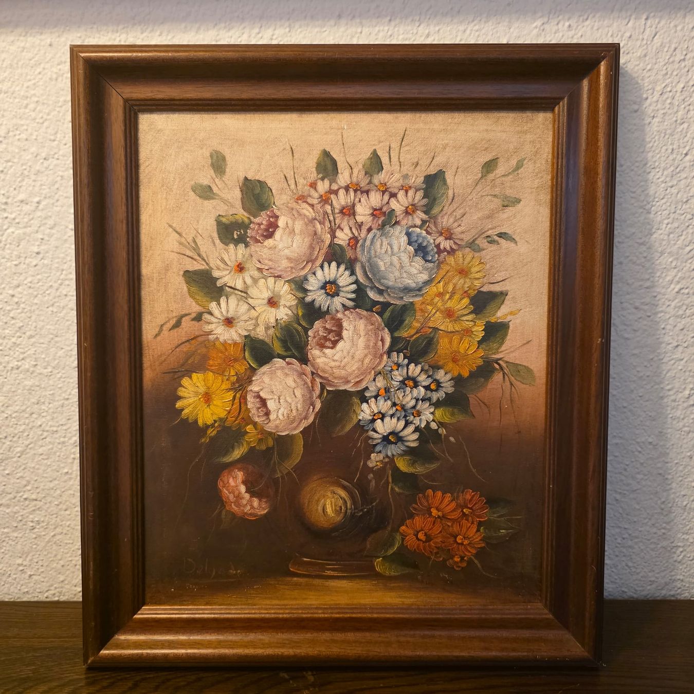 Dipinti: Gemälde Blumenstillleben, gerahmt, Vintage – Usato da Rheinsulz venduto da Dred