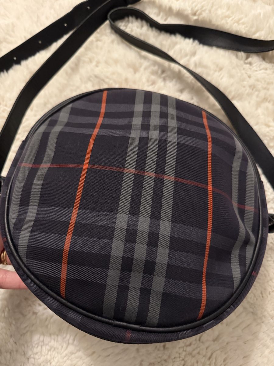 Burberry Borse: Burberry Round Bag Nova Check Leather Crossbody Used – Usato da Schaffhausen venduto da Nadiuna 5