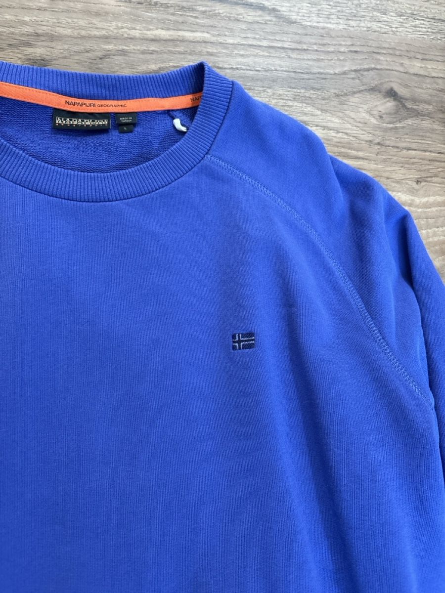 Napapijri Maglioni & Felpe: Herren Pullover Napapijri Grösse L blau/violett – Usato da Ziefen venduto da buyforfree 2