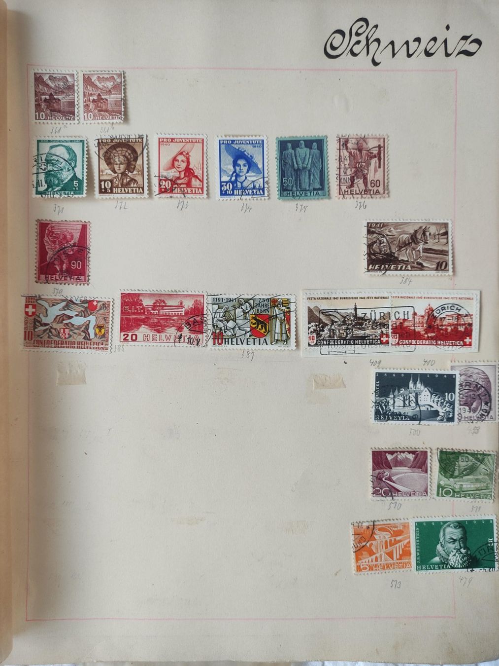 Alle Briefmarken: Schweizer Briefmarken – Gebraucht aus St. Gallen von Pintador 8