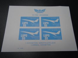 Vignette LUPO 69   1. Luftpostausstellung ab 5.--