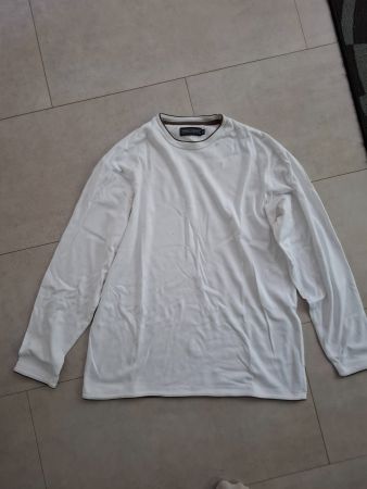 Warren & Parker Herren Langarmshirt Weiss Gr. M