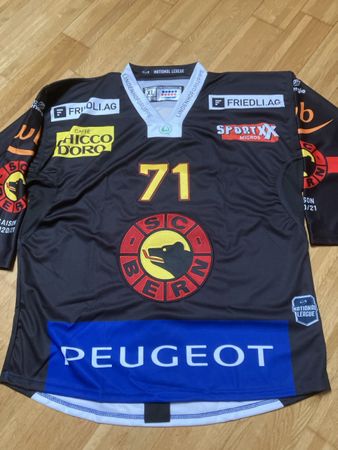 SC Bern Match Jersey J. Gerber #71, XL, Saison 2020/21