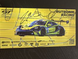 Autogrammkarte Rutronik Racing Porsche GT3 R #97 signiert!