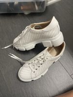 Schuhe Schuhgalerie geflochten weiss Grösse 39 neuwertig
