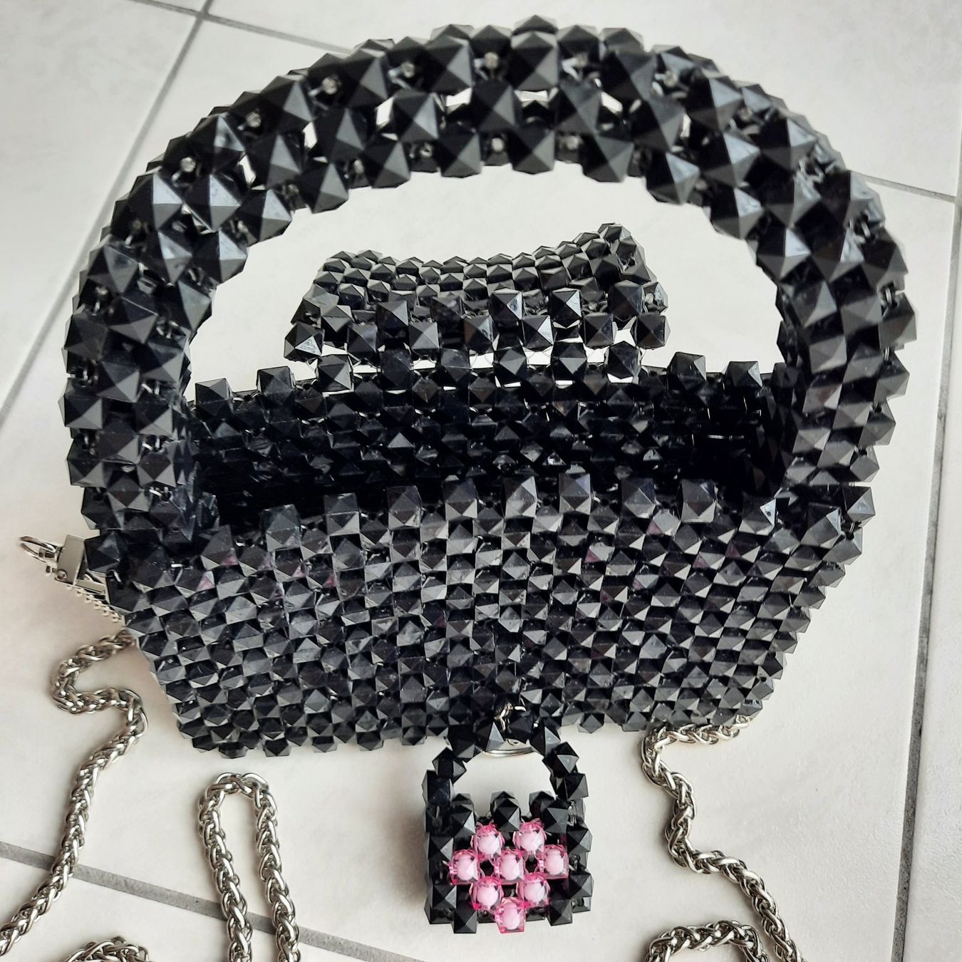 Borse da donna: Neue schicke Perlenhandtasche – Nuovo (secondo la descrizione) da Möhlin venduto da alexandra43 3