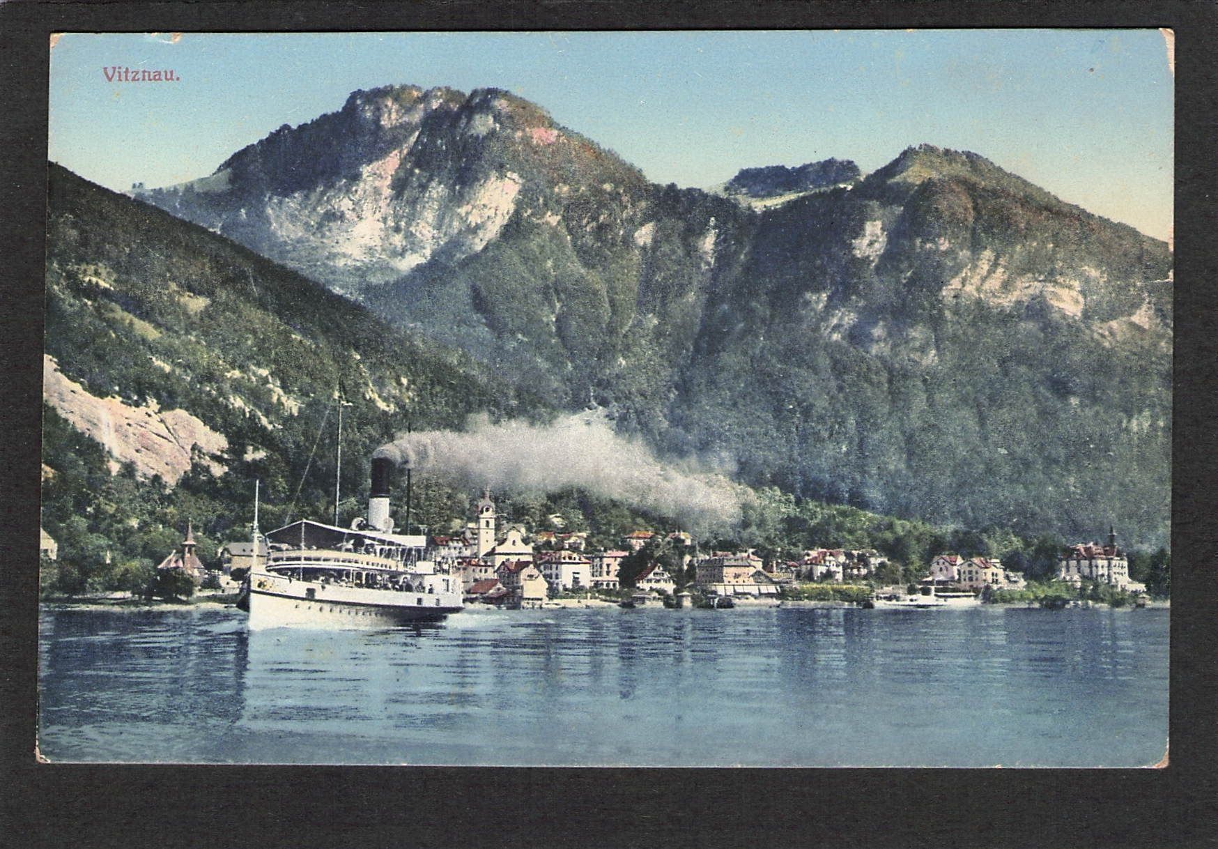 Cartoline postali: AK/LU Vitznau,Dampfschiff – Usato da Reichenburg venduto da Pipo-67