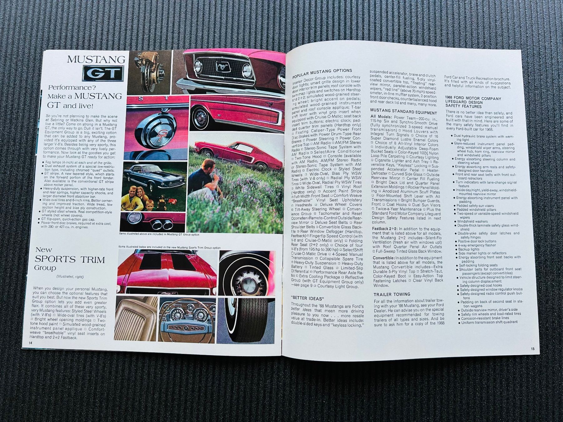 Ford Documenti: Ford Mustang Original Brochure 1968 – Usato da Herrliberg venduto da surfcafe 5
