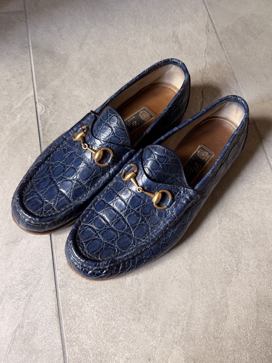 Gucci Herrenschuhe: Gucci Loafers Crocodile Leather Size 8 – Gebraucht aus Zürich von atticsale