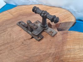 1 antike Fenster Olive mit Zunge & Kloben (LOT3484#FBS2)