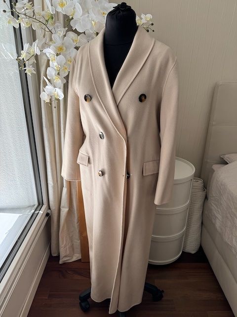 MASSIMO DUTTI Mantel Wolle Hellbeige 42 wNEU (Neu (gemäss