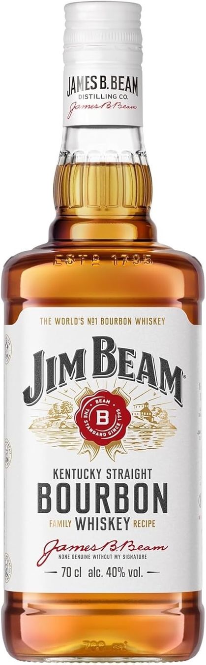 Spirituosen: Jim Beam White | Kentucky Straight Bourbon Whiskey – Neu und originalverpackt aus Bülach von RockBottomOffTheRamp