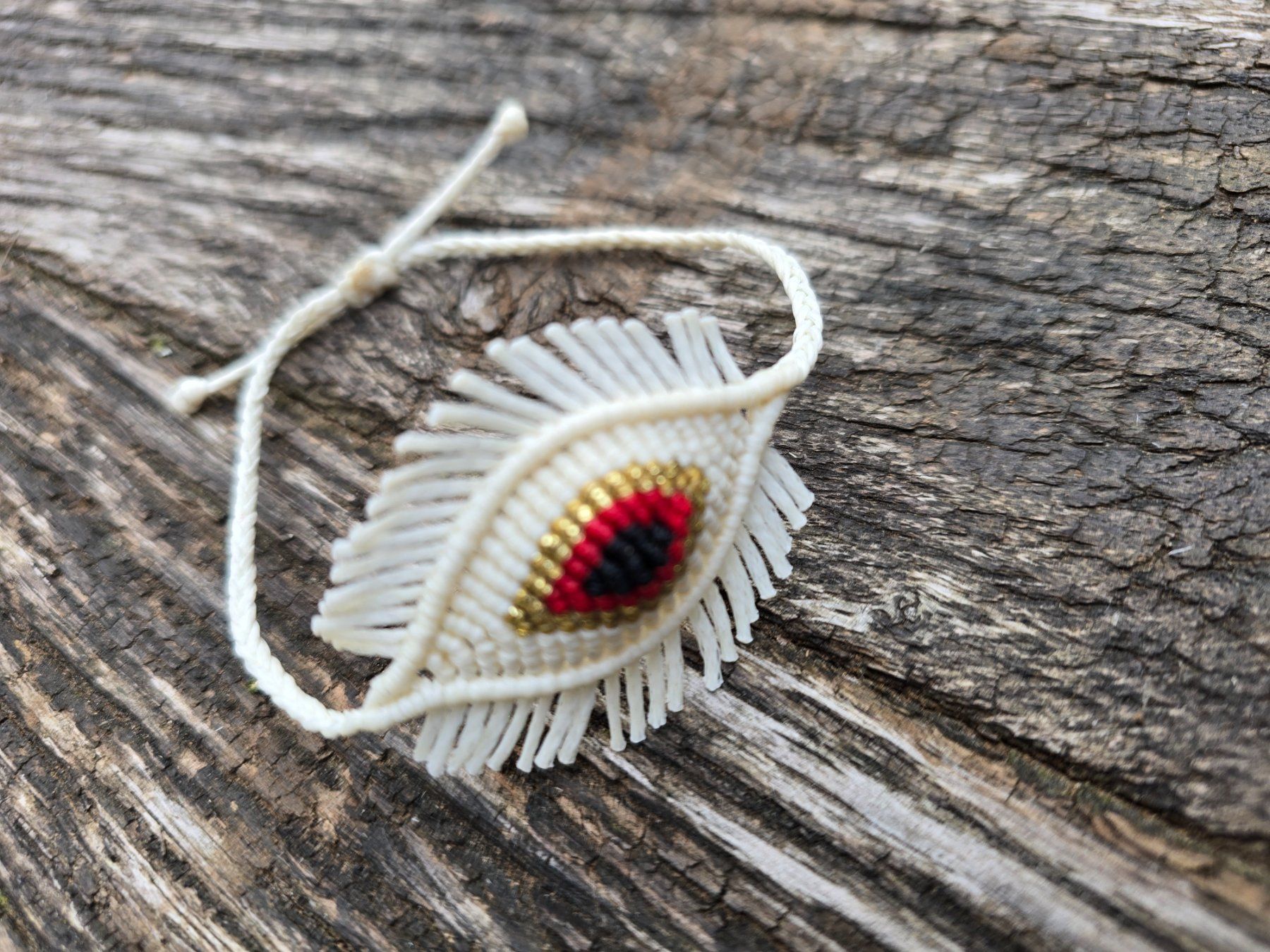 Armbänder & -reifen: Armband "EYE" blanc cassé-Sale – Neu (gemäss Beschreibung) aus Romanshorn von Rachacha 1