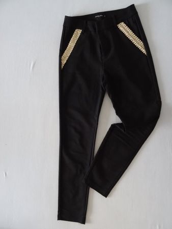 Hose Markenhose Gr. S/38 noir Stoffhose