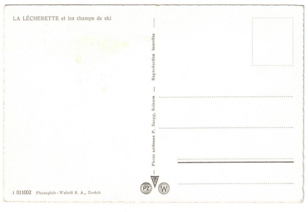 Cartoline postali: Col des Mosses - Restaurant + Skilift Lécherette – Usato da Binningen venduto da Mountainrider 1