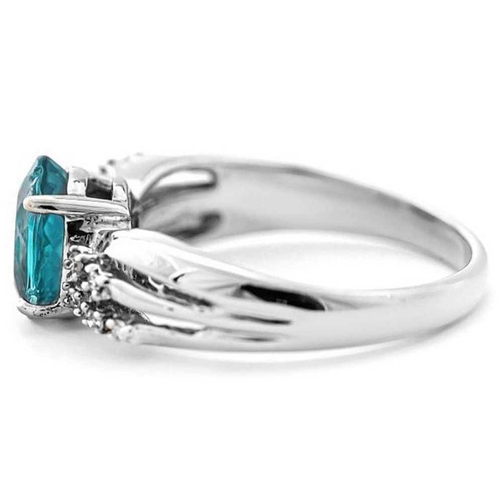 Anelli: 1.38ct Apatit Ring 18K Weissgold – Nuovo e nell'imballaggio originale da Untersiggenthal venduto da TimeandShine 3