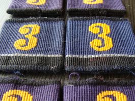 3 paires de patelettes militaire (violet)