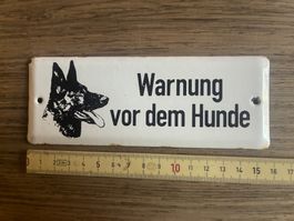 Emailschild Warnung vor dem Hunde Vintage Schäferhund