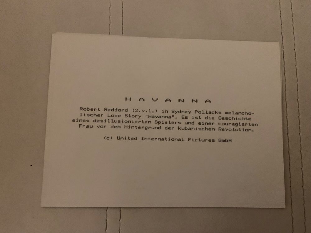 Sehr schönes Pressefoto Robert Redford 1990 in Havanna (Gebraucht) in ...