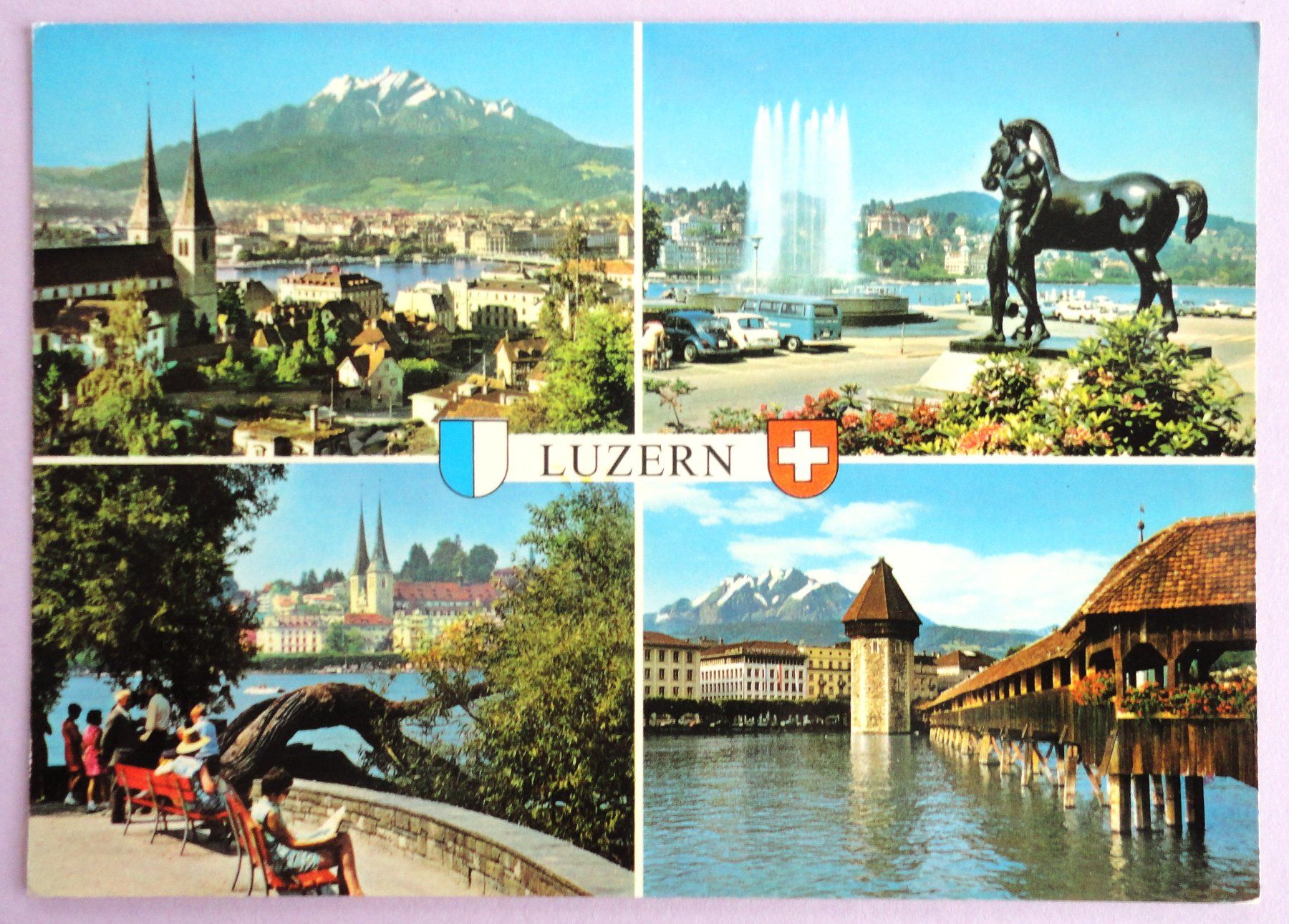 Cartoline postali: Luzern – Usato da Fétigny venduto da Billy2miny