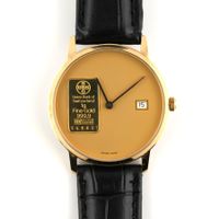 Goldbarren Uhr