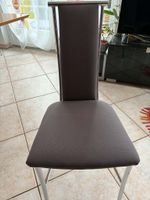 6 chaises design modernes assises  et dossiers gris métal
