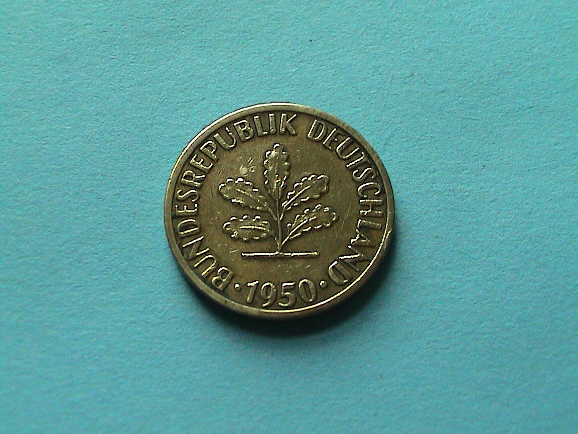 Alle Münzen: 5 Pfennig - Deutschland 1950 F – Gebraucht aus Reinach BL von Dexy62