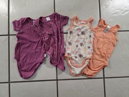4er Set Schiesser Sommer Bodys Grösse 74 (7 Monate)