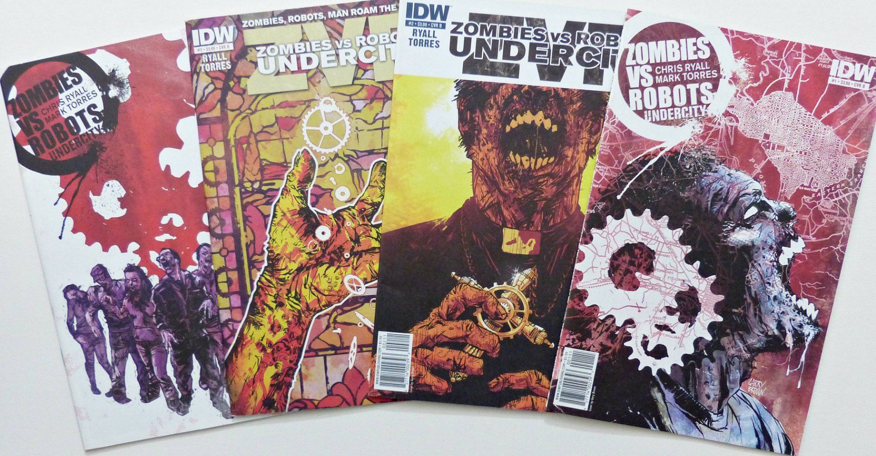 Fumetti: ZOMBIES VS ROBOTS UNDERCITY COMPLETE 4 PART SERIE IDW 2001 – Usato da Lugano venduto da YouWantUS
